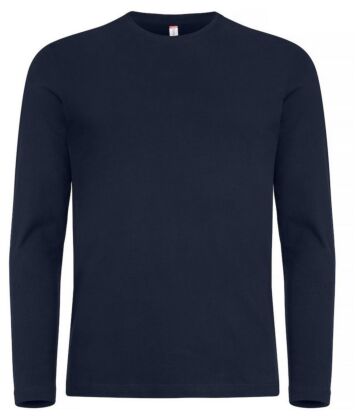 Clique Premium Fashion-T Lm Donker Marineblauw