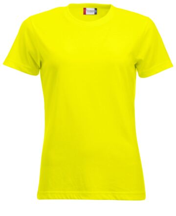 Clique New Classic T Ladies Signaalgeel