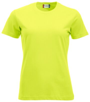 Clique New Classic T Ladies Signaalgroen