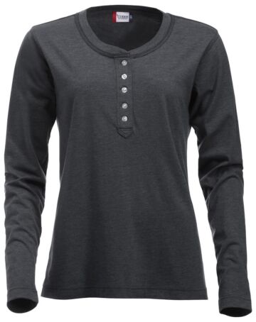 Clique Orlando ds T-shirt Antraciet Melange