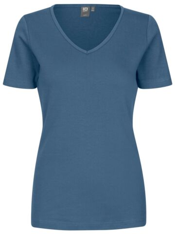 Pro Wear by Id 0506 Interlock T-shirt v-hals dames Indigo