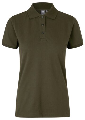Pro Wear by Id 0527 Poloshirt stretch dames Olijf