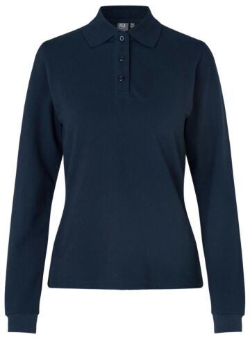 Pro Wear by Id 0545 Poloshirt met lange mouw stretch dames Marine