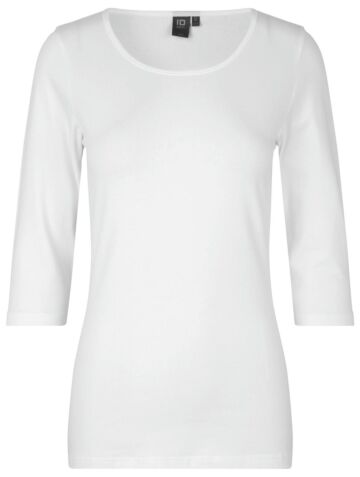 Pro Wear by Id 0597 Stretch T-shirt ¾ mouw dames Wit