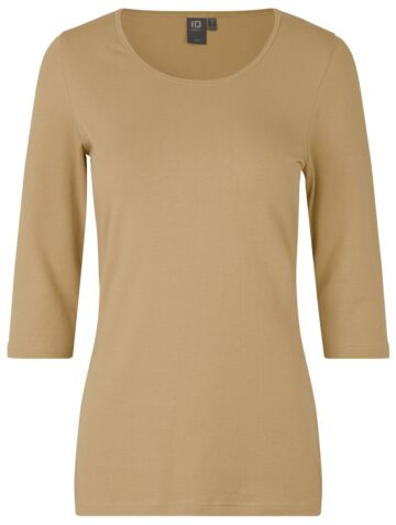 Pro Wear by Id 0597 Stretch T-shirt ¾ mouw dames Zand