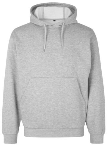 Pro Wear by Id 0660 Zachte hoodie kangoeroezak unisex Grijs gemêleerd