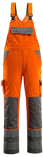 Mascot 07169-860 Amerikaanse overall met kniezakken Hi-Vis Oranje/Antraciet