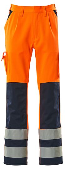 Mascot 07179-860 Broek met kniezakken Hi-Vis Oranje/Marine