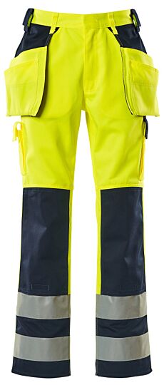 Mascot 09131-470 Broek met spijkerzakken Hi-Vis Geel/Marine