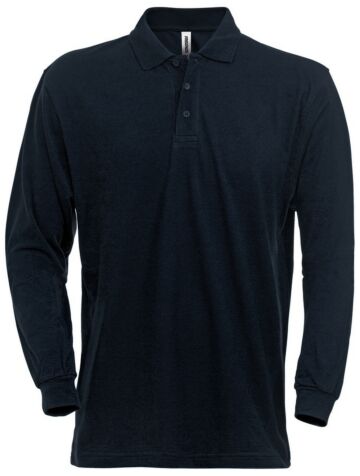 Fristads Acode heavy poloshirt met lange mouwen 1722 PIQ Donker marineblauw