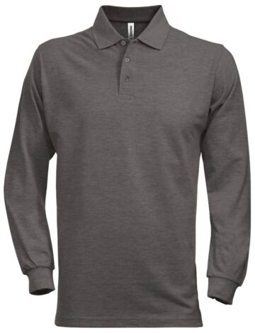 Fristads Acode heavy poloshirt met lange mouwen 1722 PIQ Donkergrijs