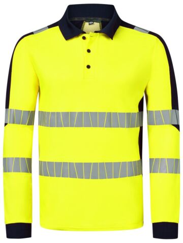 HAVEP 10079 Polo High Visibility+ Fluo Geel/Marine