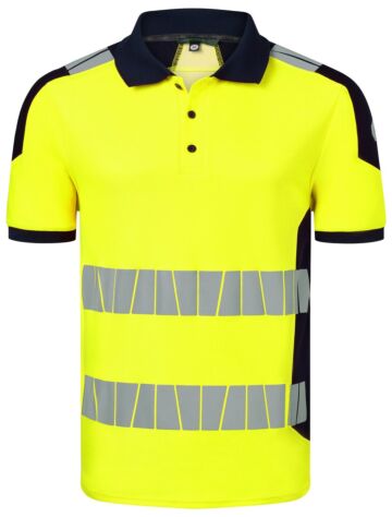 HAVEP 10080 Polo High Visibility+ Fluo Geel/Marine