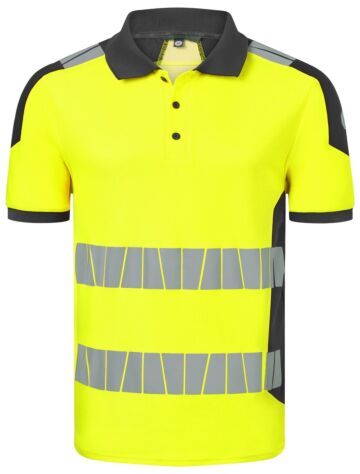 HAVEP 10080 Polo High Visibility+ Fluo Geel/Charcoal