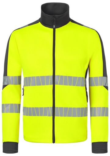 HAVEP 10081 Sweatvest High Visibility+ Fluo Geel/Charcoal