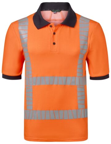 HAVEP 10084 Polo RWS+ Fluo Oranje/Charcoal