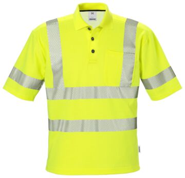 Fristads High vis poloshirt klasse 3 7406 PHV Hi-Vis geel