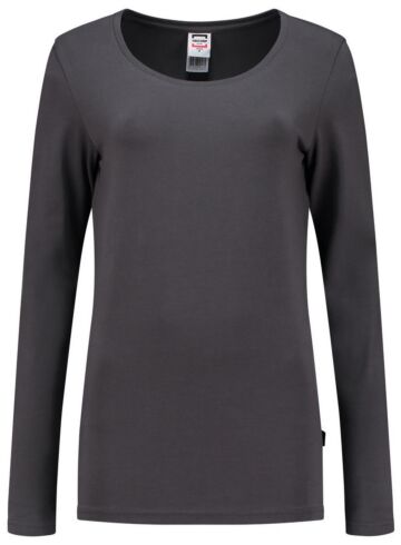 Tricorp 101010 T-Shirt Lange Mouw Dames Donkergrijs