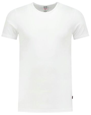 Tricorp 101012 T-shirt Elastaan Fitted V Hals Wit
