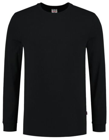 Tricorp 101015 T-shirt Lange Mouw 60°C Wasbaar Zwart