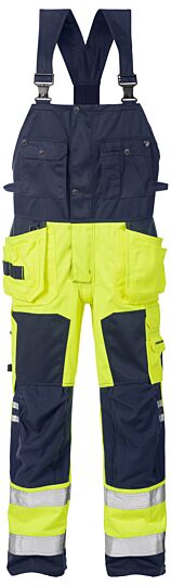 Fristads High vis Amerikaanse overall klasse 2 1014 PLU Hi-Vis geel/marineblauw