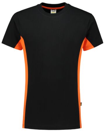 Tricorp 102004 T-Shirt Bicolor Zwart/Oranje