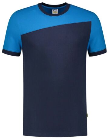 Tricorp 102006 T-shirt Bicolor Naden Blauw/Turqouise