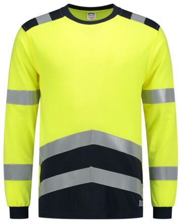 Tricorp 103003 T-shirt Multinorm Bicolor Fluor Geel/Blauw