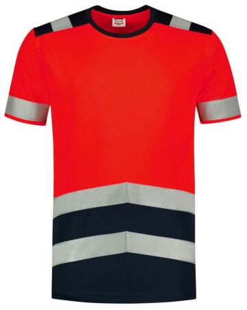 Tricorp 103006 T-shirt High Vis Bicolor Fluor Blauw