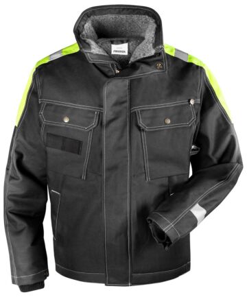 Fristads Katoenen winterjack 447 FASI Zwart