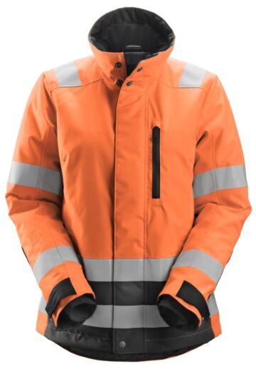 Snickers 1137 Geïsoleerde 37.5® Dameswerkjas Klasse 2/3 High-Vis Oranje/Zwart