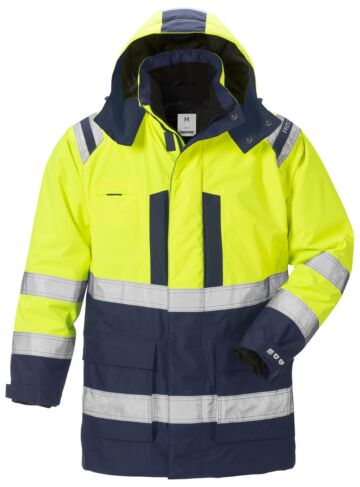 Fristads High vis Airtech® 3-in-1 parka klasse 3 4036 GTT Hi-Vis geel/marineblauw