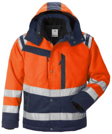 Fristads High vis winterjack klasse 3 4043 PP Hi-Vis oranje/marineblauw