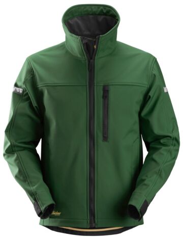 Snickers 1200 AllroundWork Soft Shell Jack Bosgroen/Zwart