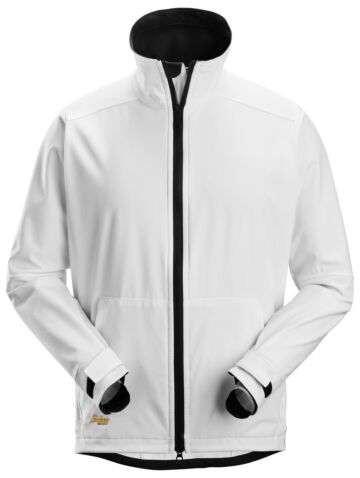 Snickers 1205 AllroundWork Winddichte Soft Shell Jack Wit