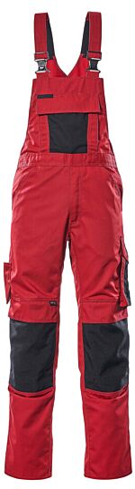 Mascot 12169-442 Amerikaanse overall met kniezakken Rood/Zwart