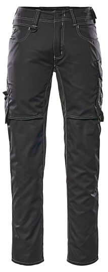 Mascot 12579-442 Broek met dijbeenzakken Zwart/Donkerantraciet