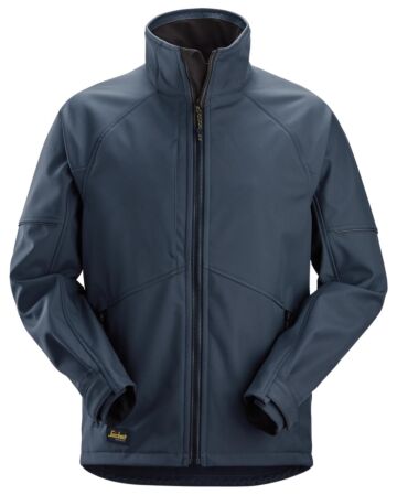 Snickers 1258 Softshell werkjas Marineblauw/Zwart