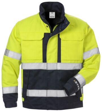Fristads Flame high vis winterjack klasse 3 4588 FLAM Hi-Vis geel/marineblauw