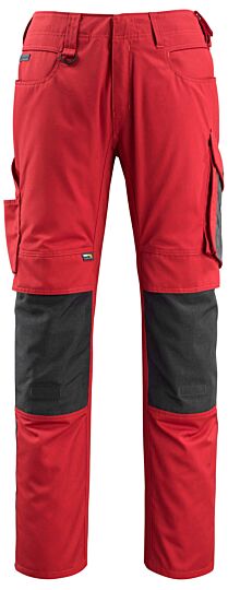 Mascot 12679-442 Broek met kniezakken Rood/Zwart
