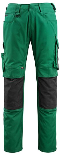 Mascot 12679-442 Broek met kniezakken Groen/Zwart