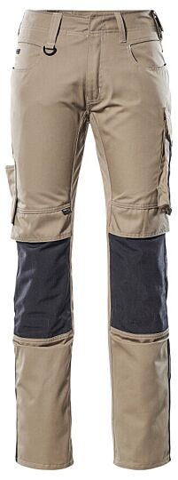 Mascot 12679-442 Broek met kniezakken Lichtkhaki/Zwart
