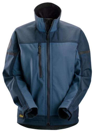 Snickers 1276 Softshell Stretch Dameswerkjas Marineblauw/Donkermarineblauw