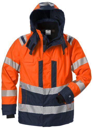 Fristads High Vis Airtech® shelljack klasse 3 4515 GTT Hi-Vis oranje/marineblauw