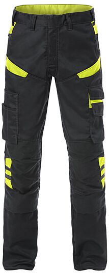 Fristads Broek 2555 STFP Zwart/hi-vis geel