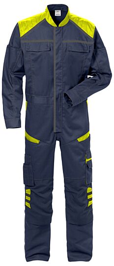 Fristads Overall 8555 STFP Marineblauw/hi-vis geel