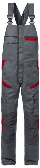 Fristads Amerikaanse overall 1555 STFP Grijs/rood