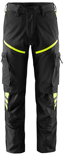 Fristads Stretch Werkbroek 2653 Lws Zwart/hi-vis geel