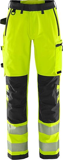 Fristads High vis Green broek dames stretch klasse 2 2665 GSTP Hi-Vis Geel/Zwart