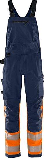 Fristads High vis Green Amerikaanse overall stretch klasse 1 1032 GSTP Hi-Vis Oranje/Marineblauw